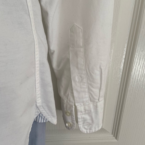 Lands End classic cotton white shirt - Picture 7 of 9